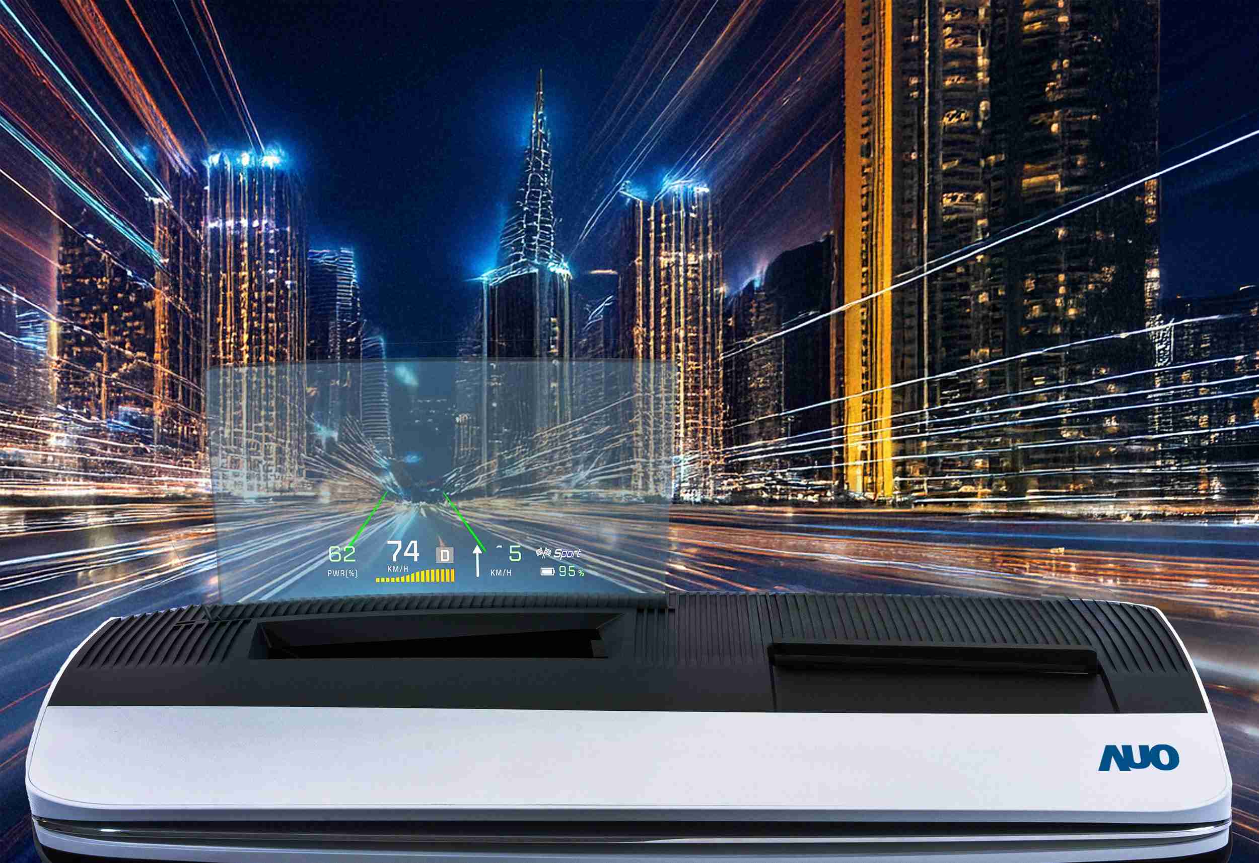 尊时凯龙推出13吋Micro LED抬头显示器，，，，提供高入眼亮度、、高色彩饱和度的显示质量，，在阳光下或黑暗中都清晰可见，，并利用Micro LED模块体积小的优势，，解决车用空间有限的痛点